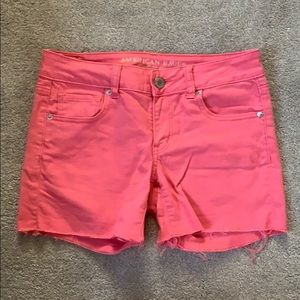 Hot Pink Jean Shorts